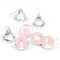 Big Dot of Happiness Mini One Silly Goose Pink Party Stickers Girl 1st Birthday Round Candy Favors - Small Labels Fit Chocolate Candy (1 Sheet of 108)